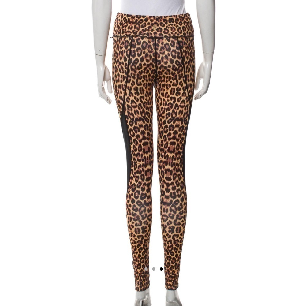 Roberto Cavalli Sport Leopard Mesh Panel Leggings XS Cheetah Print - Picture 9 of 11